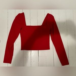 Babaton Long Sleeve Crop Top